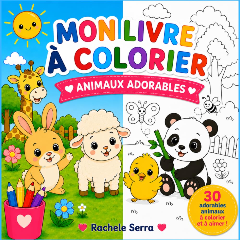 Mon Livre à Colorier – Animaux Adorables