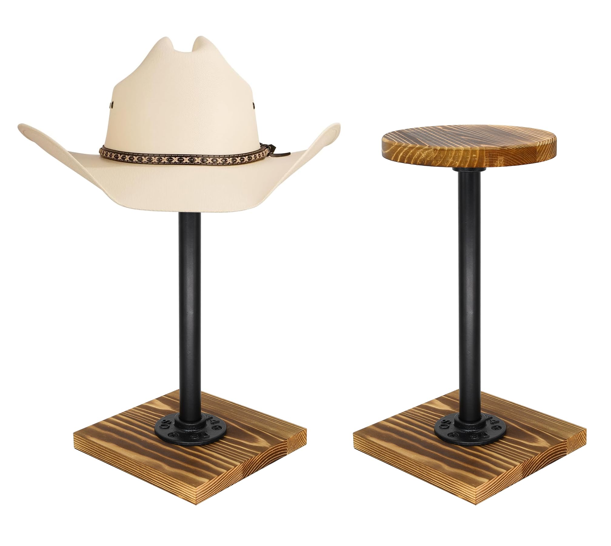Support pour bijoux et chapeaux en bois rustique pour sublimer l'entrée