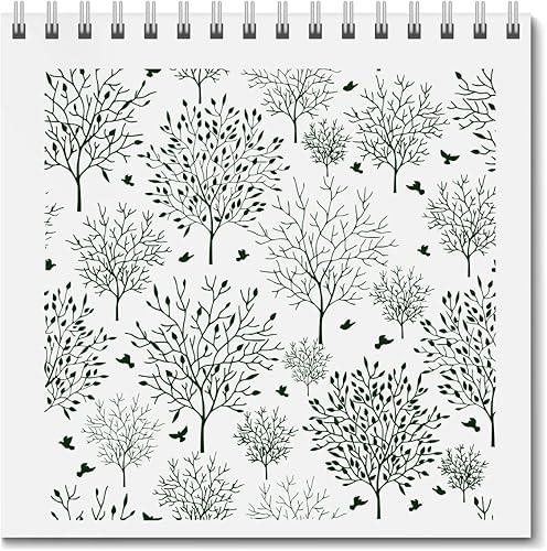 Miniatura 3 de Sellos transparentes de fondo de árbol de Navidad para hacer tarjetas, árbol de pájaro de invierno, sellos de goma transparente para diario de