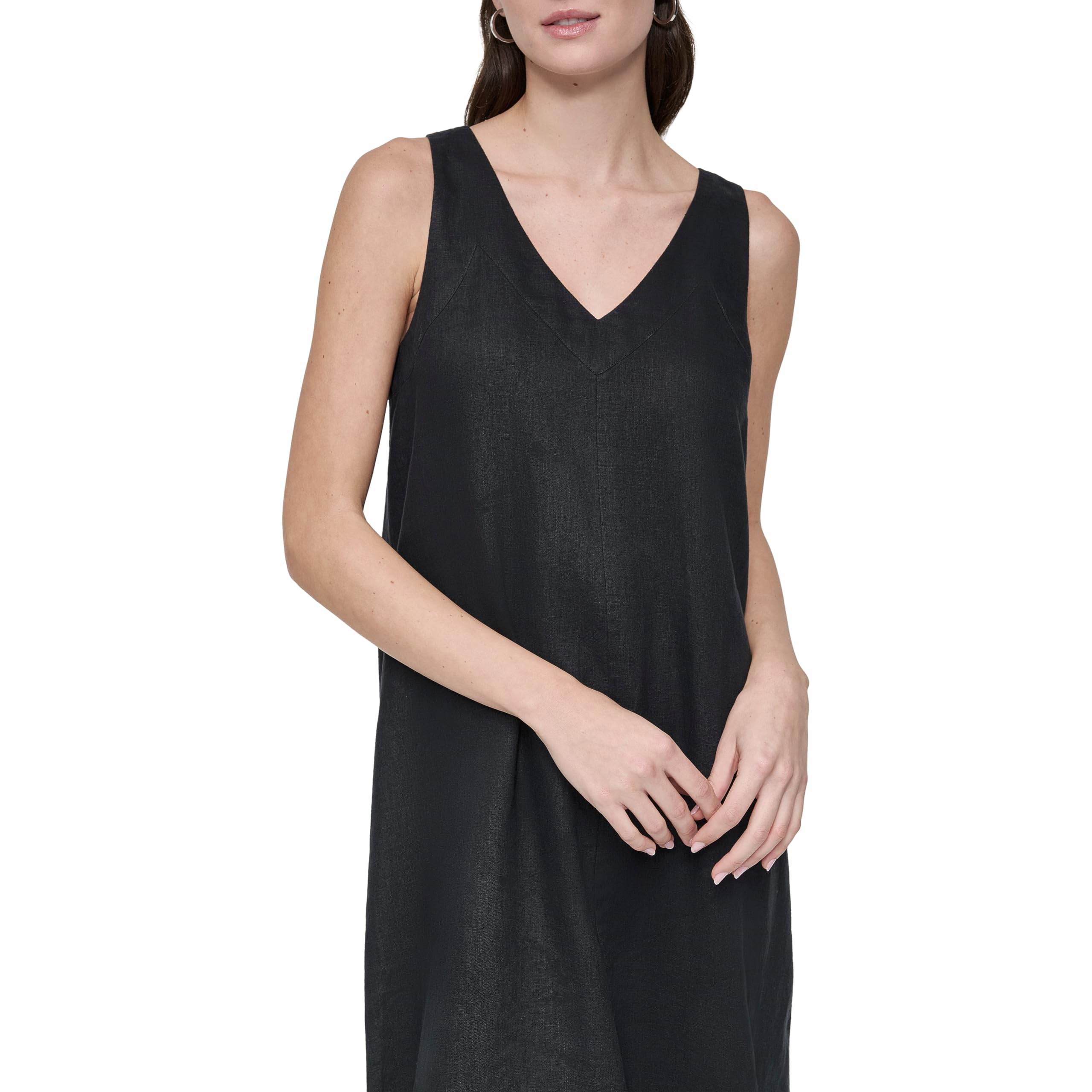 DKNY Lightweight Linen Maxi Dress Vestido Mujer