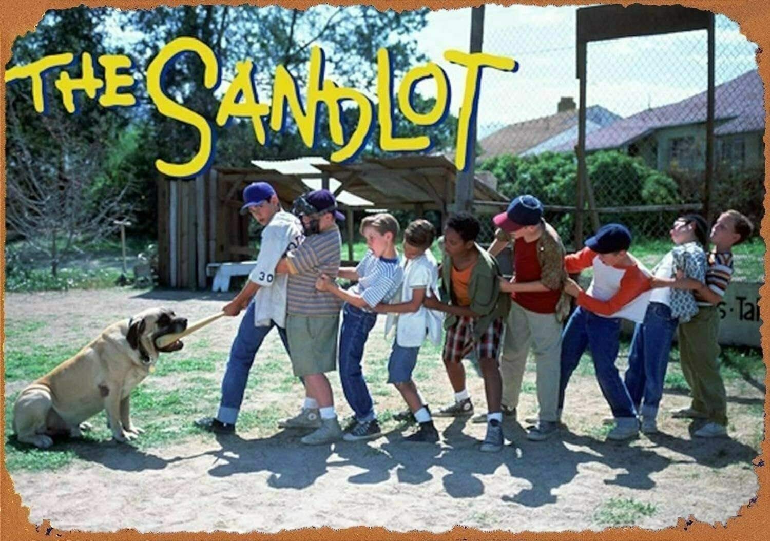 Krouterebs New Tin Sign The Sandlot Metal Tin Sign Rustic Wall Decor Suitable for Home and Kitchen Bar Man Cave Cafe Garage Wall Decor Retro Vintage 12x8 Inch