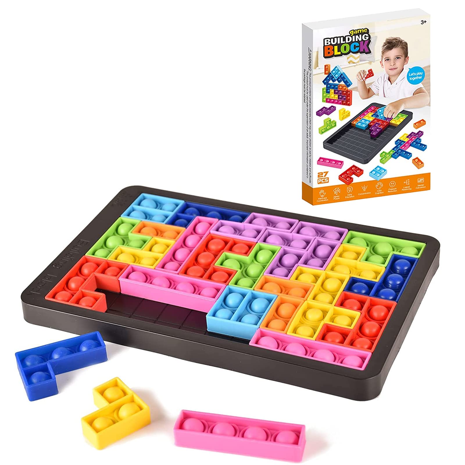 Amazon | 【正規品】プッシュポップ テトリス ゲーム 組み合わせ可能