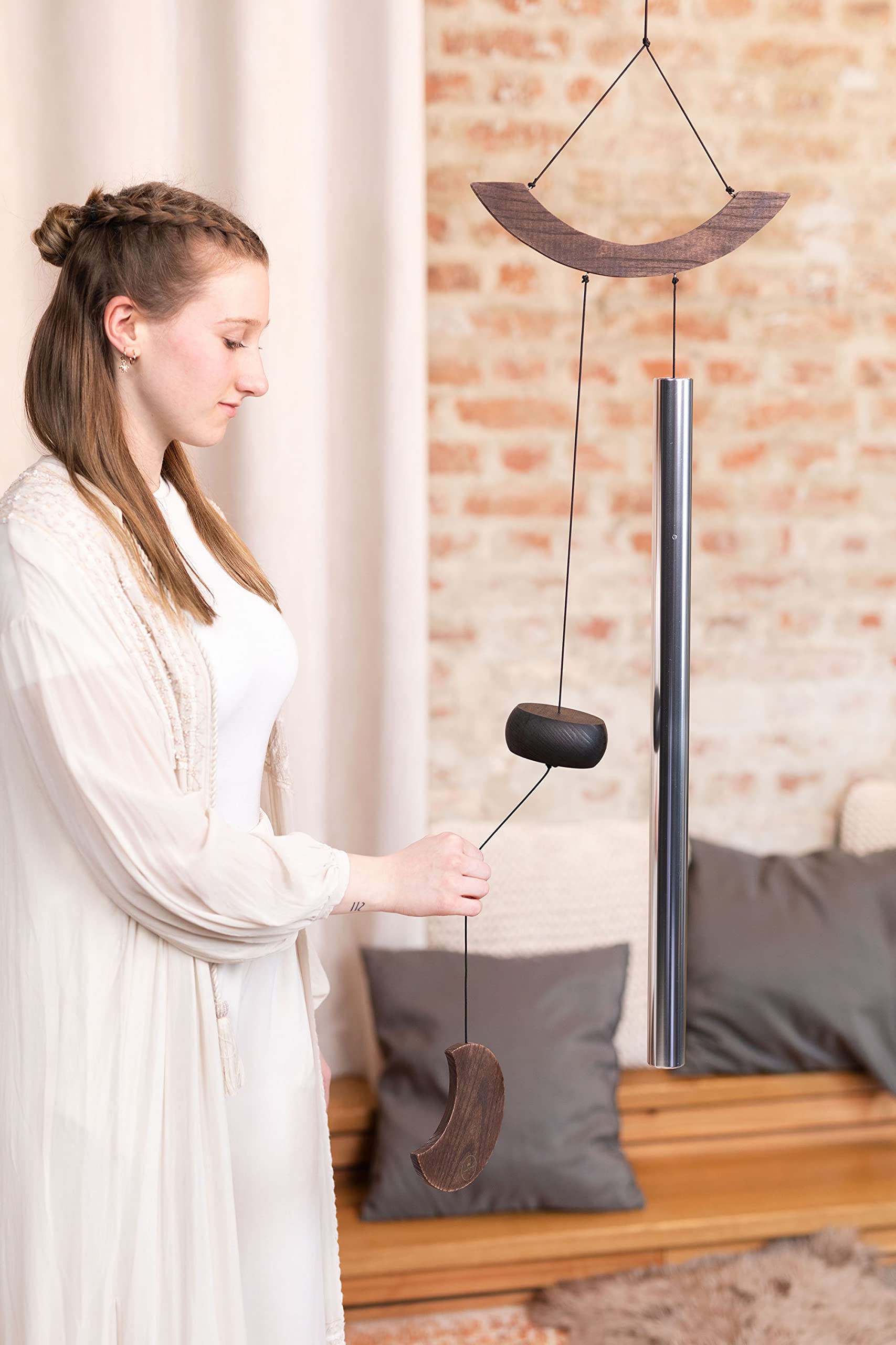 Moon Meditation Chime for Relaxing Sound Healing, 2-YEAR WARRANTY