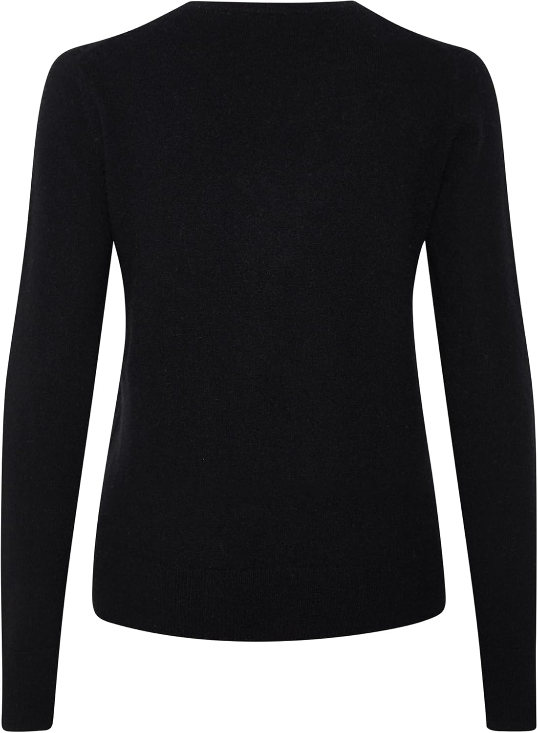 Style Republic Women's 100% Cashmere V-Neck Sweater, Regular Fit, Premium Knit Jumper for Autumn and Winter, Black, Size Extra Small, XS - Image 4