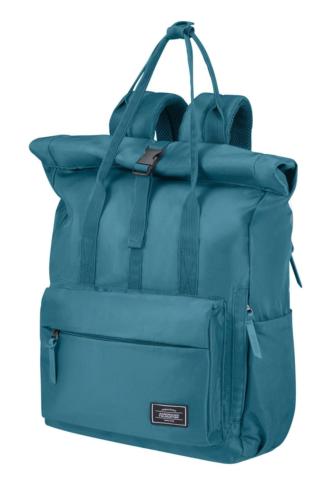 American Tourister Urban Groove UG25 - Mochila PC 15.6" (42.5 cm) - Mochila Business & Escolar con Portabotellas, Ergonómica, Ligera, Smart Sleeve - 20.5L - Breeze Blue