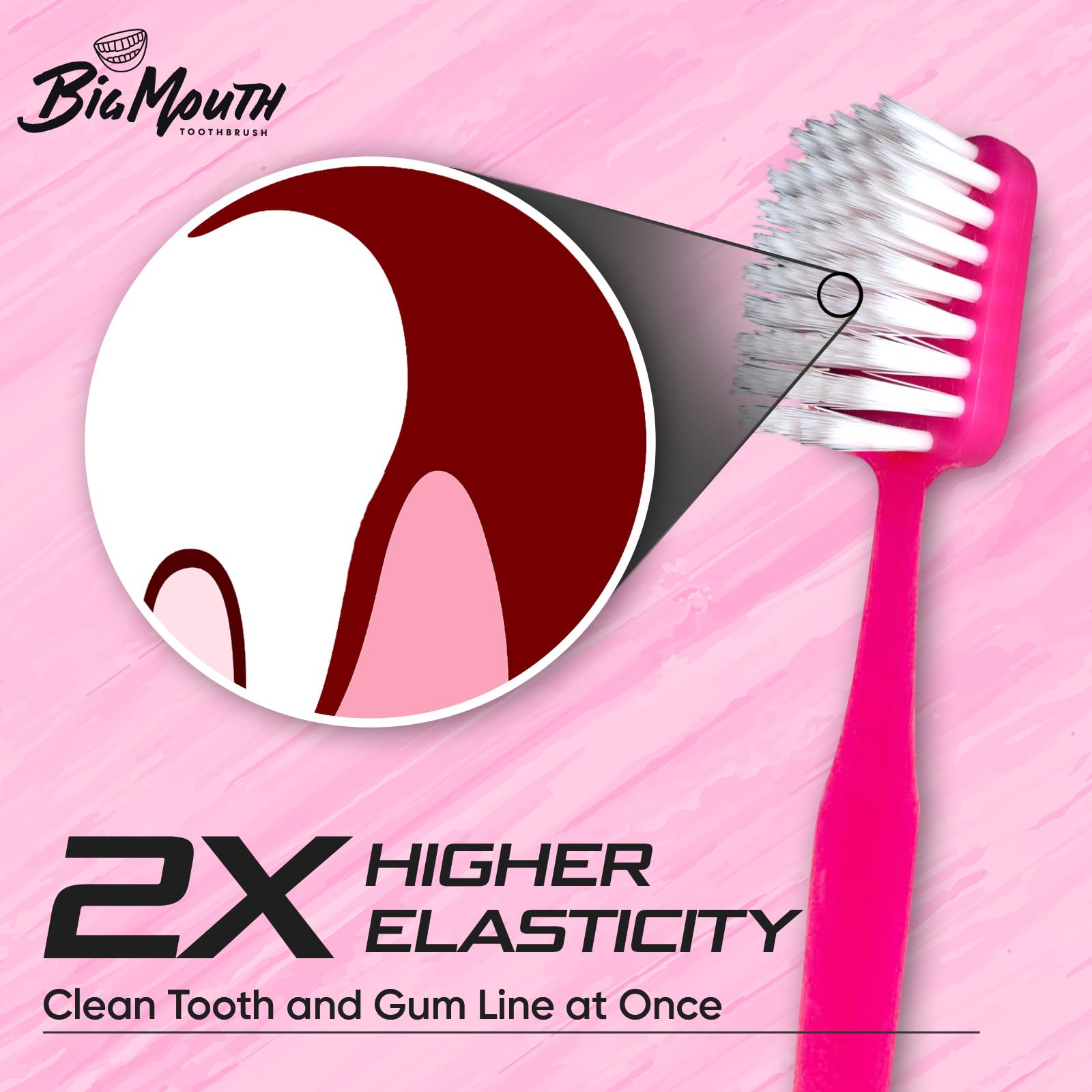 Big Mouth Manual Tooth Brush - Wide Head Soft Toothbrushes for Adults - Premium Quality Large Head Soft Bristle Toothbrush for Maximum Coverage, Designed for Ages 12 and Up, Efficient Brushing (2)