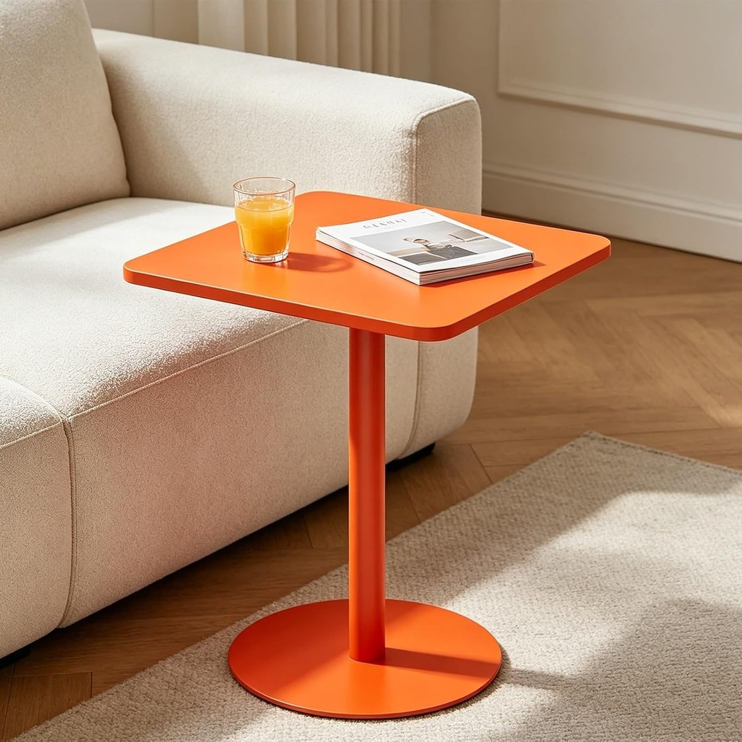 Tavolino Basso Quadrato da Aperitivo con Kit di, 48x48x72cm, 48x48x72cm