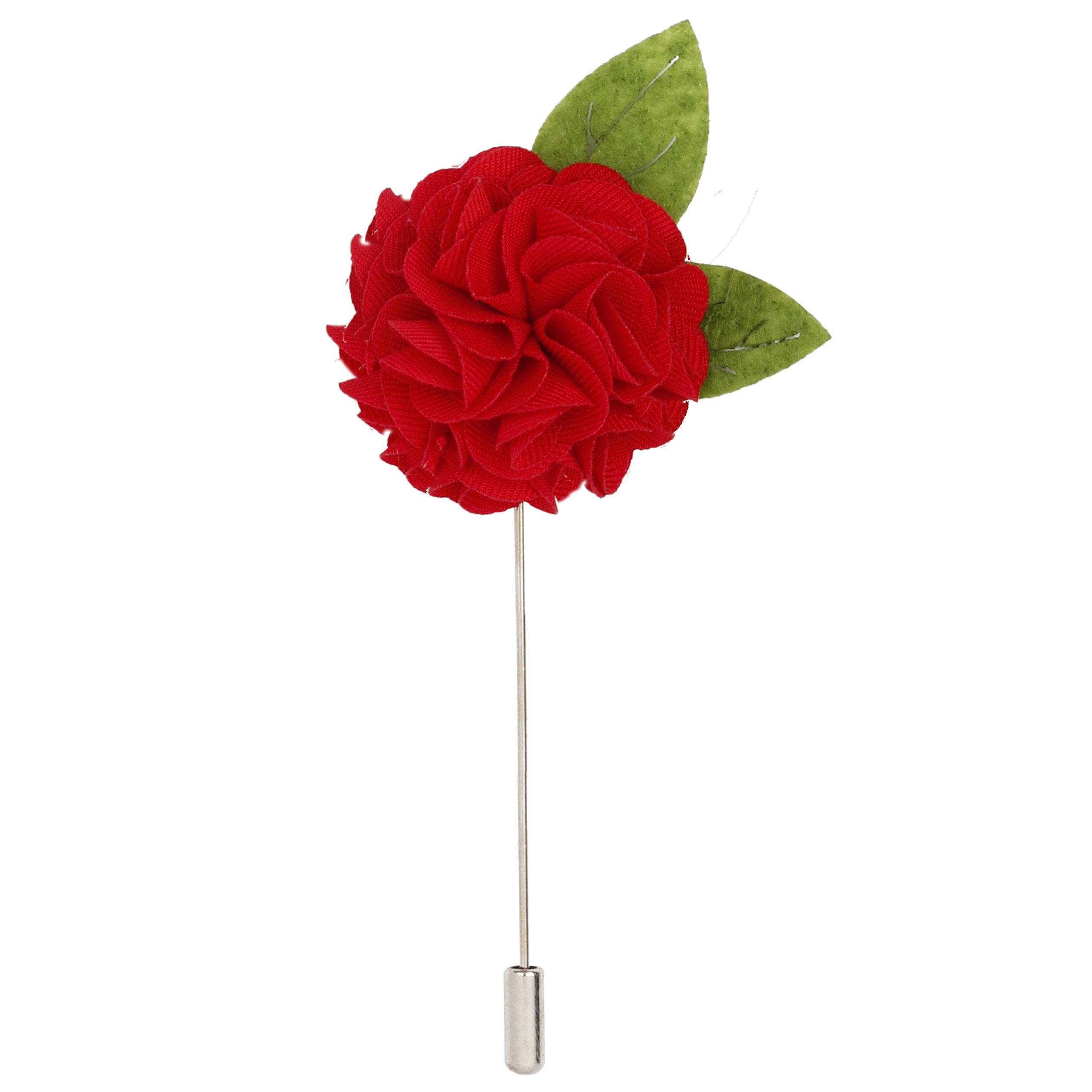 Peluche Floral Leaf - Red Colored Brooch/Lapel Pin for Men (B078682LD6) Amazon Price History, Amazon Price Tracker