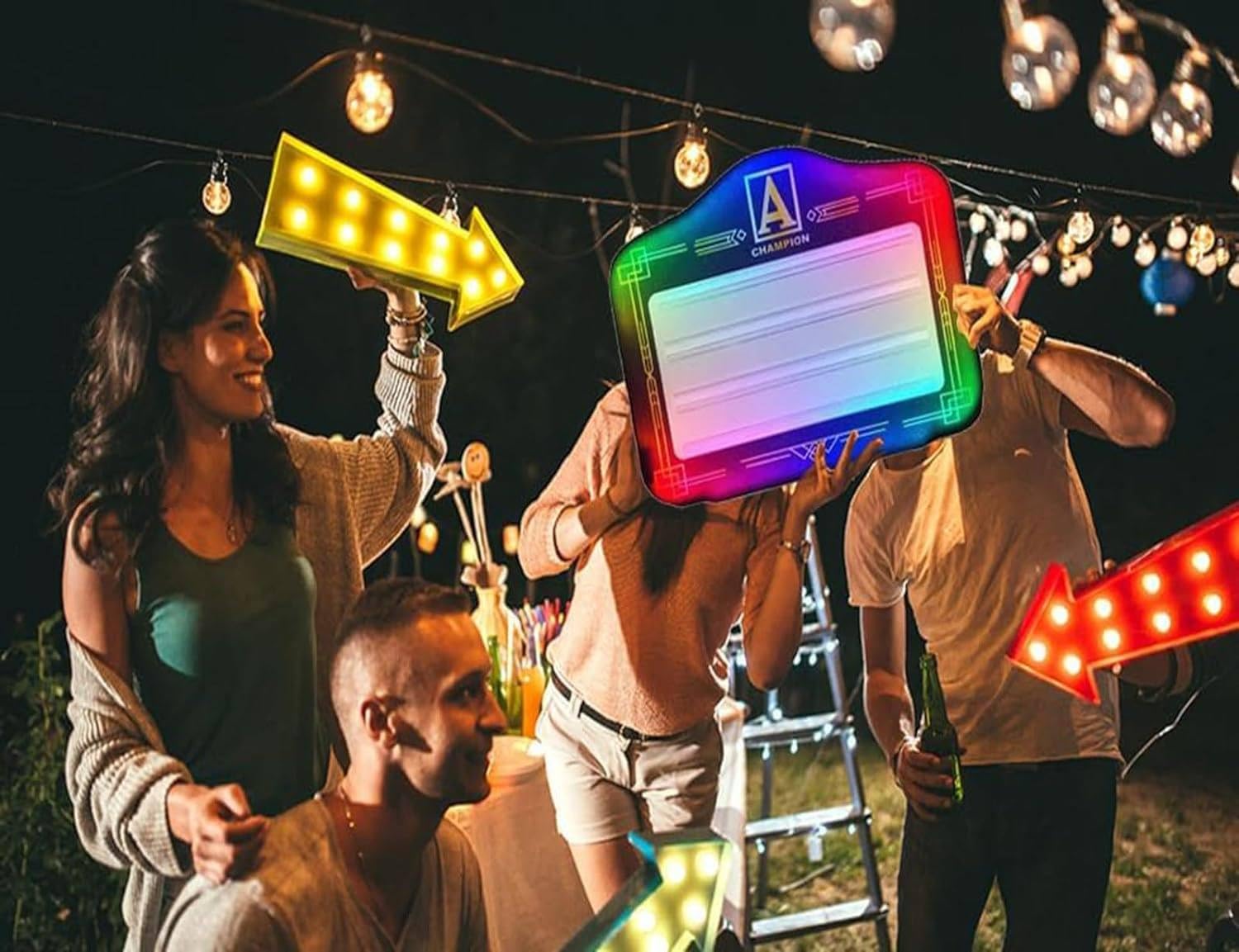 Presentador De Botellas Alfabeto LED De Mano, Luces De Exhibición De Letreros De Servicio De Botellas VIP, Cambio De Color Y Letras Intercambiables, Clubes, Discotecas, Fiestas Y Bares