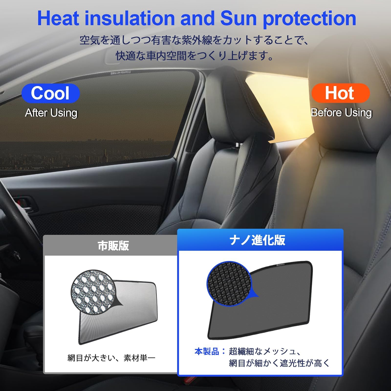 Amazon | CarBott C-HR サンシェード CHR NGX10 NGX50 ZYX11 サイド用