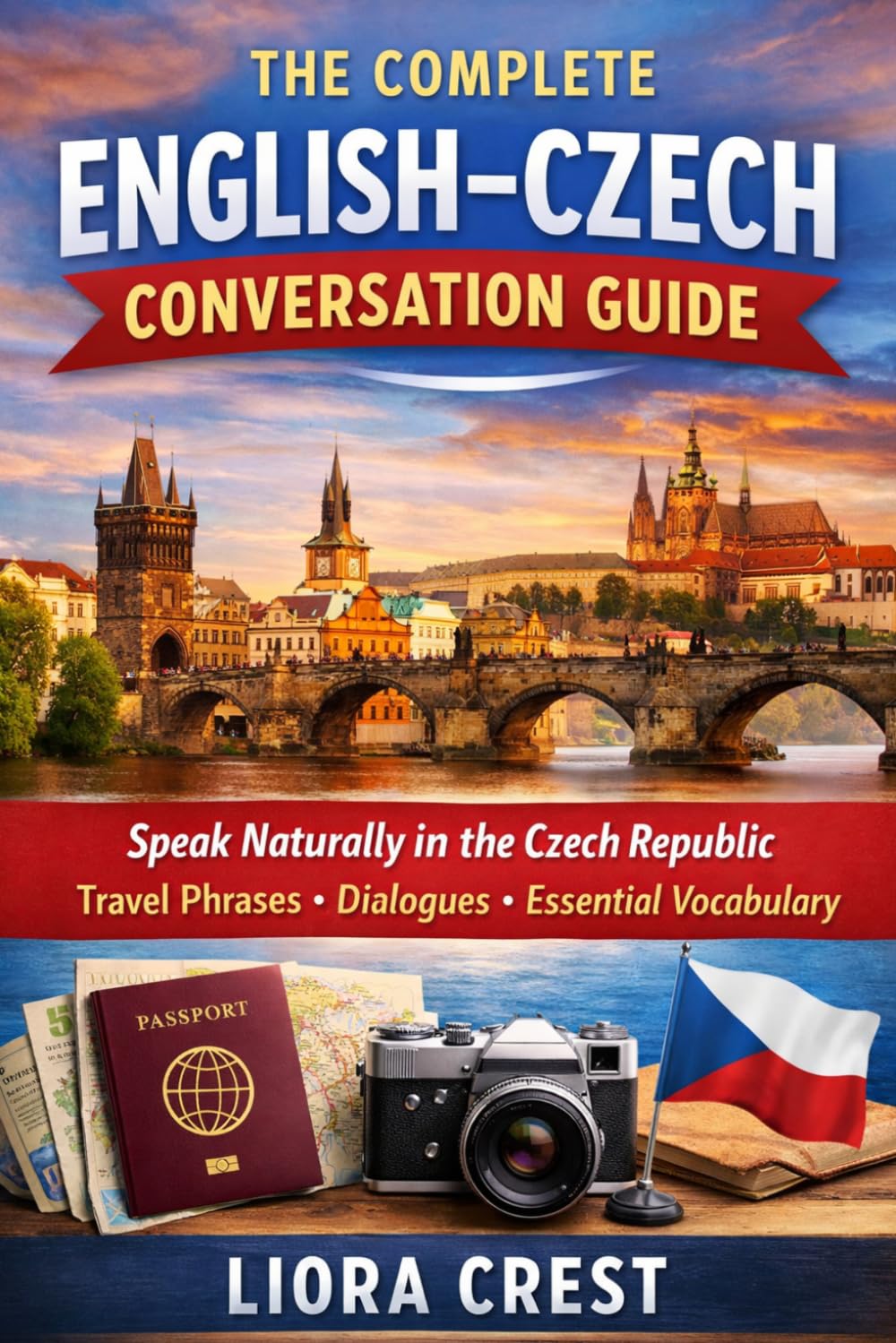 The Complete English–Czech Conversation Guide: Speak Naturally in the Czech Republic with Everyday Phrases, Travel Dialogues & Essential Vocabulary