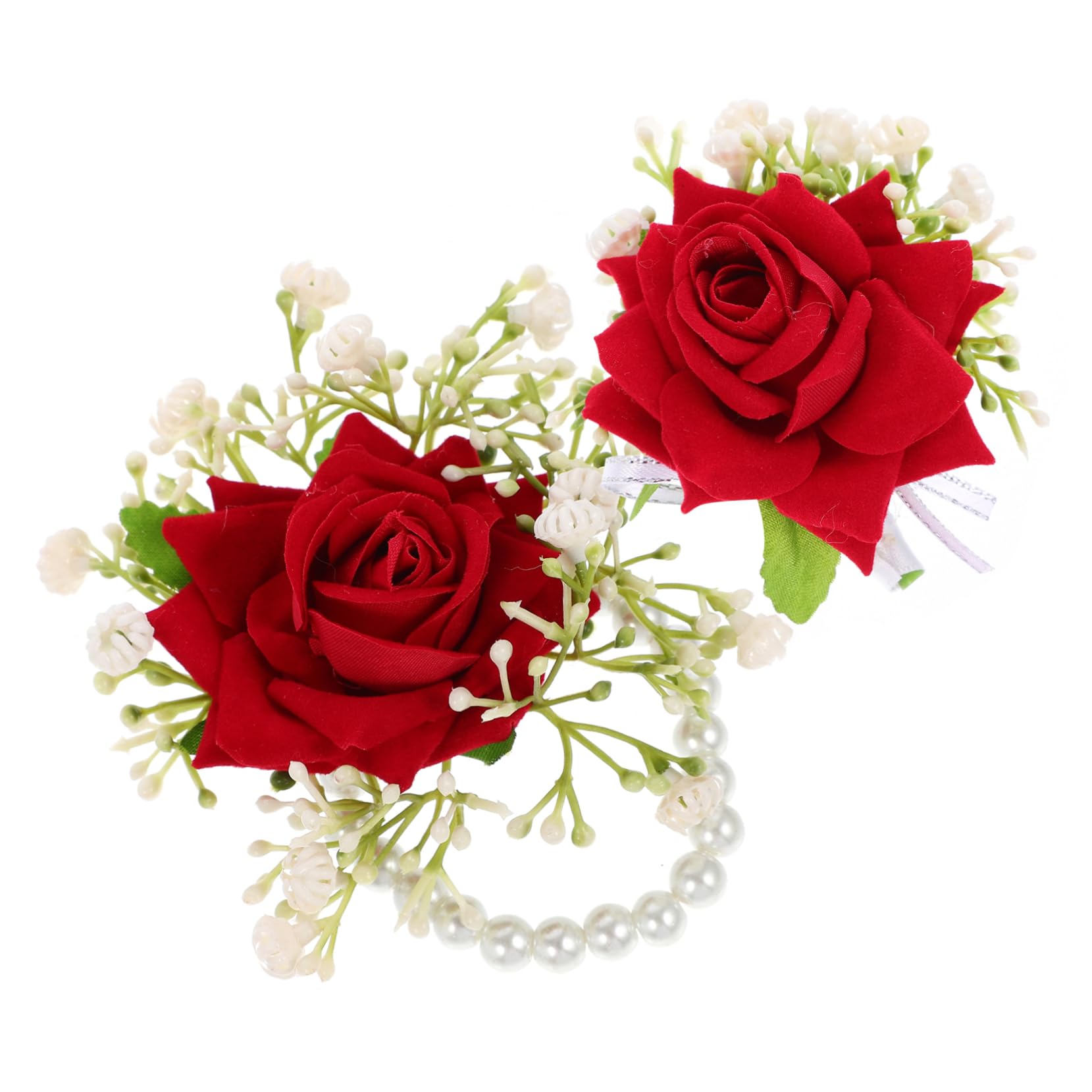 Alipis 5sets Corsage e Boutonniere Fiori Artificiali Per Matrimonio Kit Romantico Da Sposa e Damigelle Con e All Occhiello Per Cerimonie e Occasioni Speciali