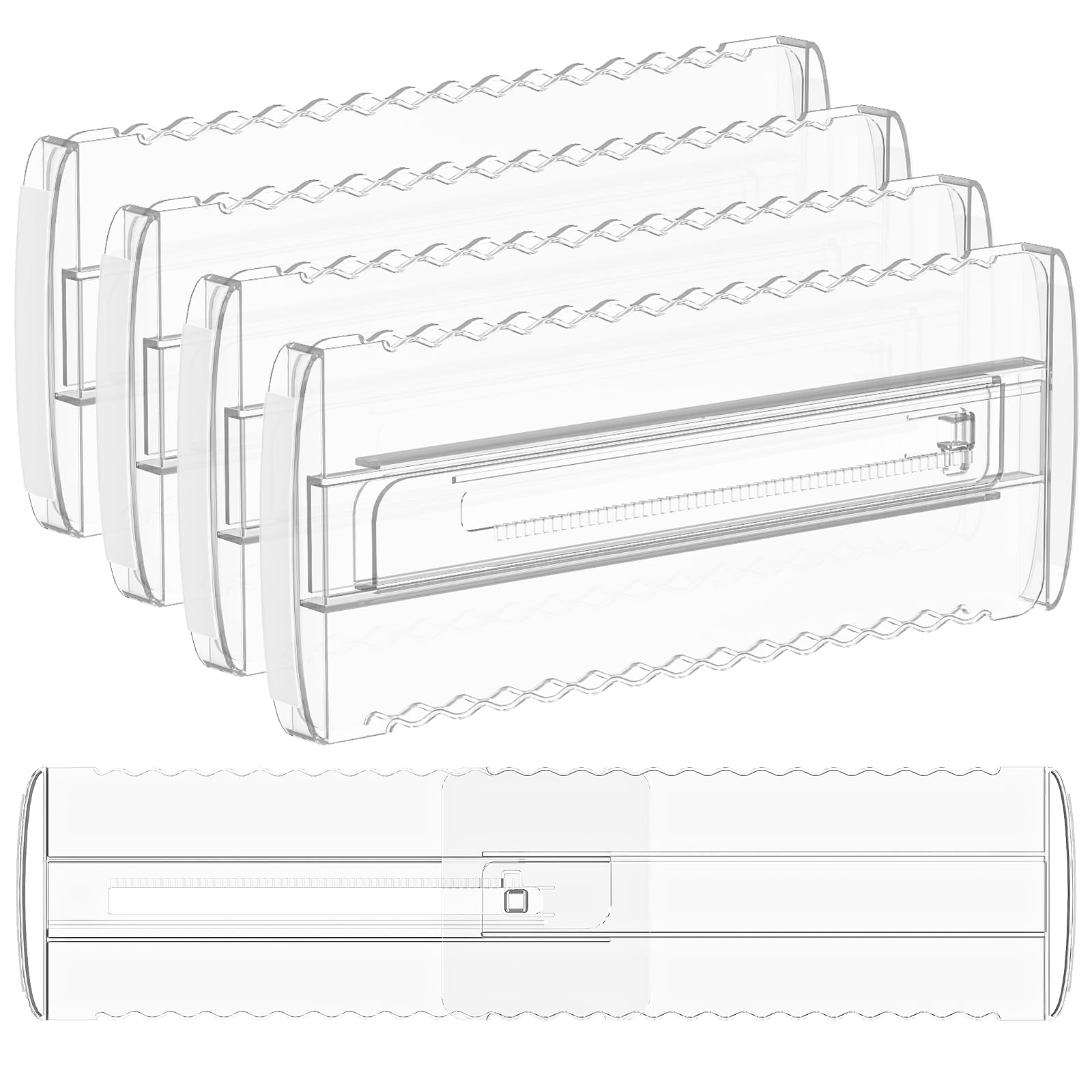 4 Pack 4" High Drawer Dividers for Clothes, 10.2"-16.5" Expandable