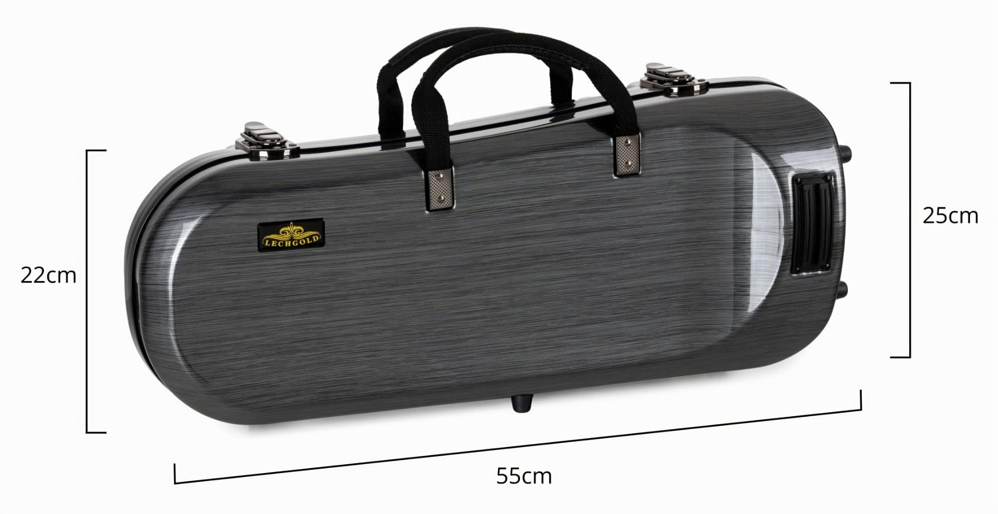 Custodia Deluxe Lechgold per Tromba, Custodia robusta in plastica | Custodia per strumenti Lechgold "Deluxe" per tromba, Adatta per trombe Bb con valvole Perinet, Scocca rigida ammortizzante