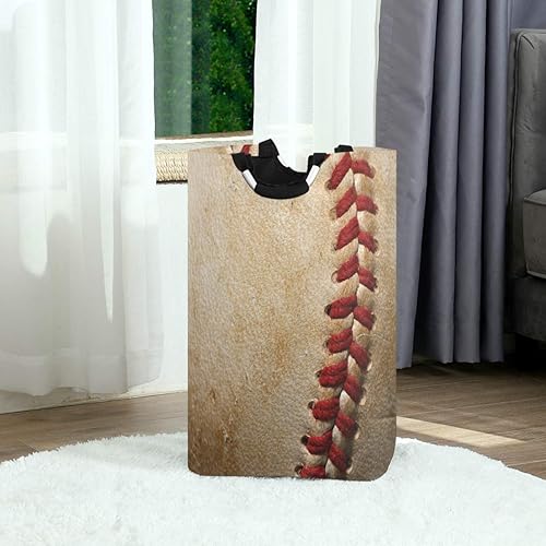 Miniatura 7 de ALAZA Cesta de almacenamiento grande con asas para pelotas de béisbol, estilo vintage, para ropa sucia, con asas, para cestas de regalo, dormitorio,