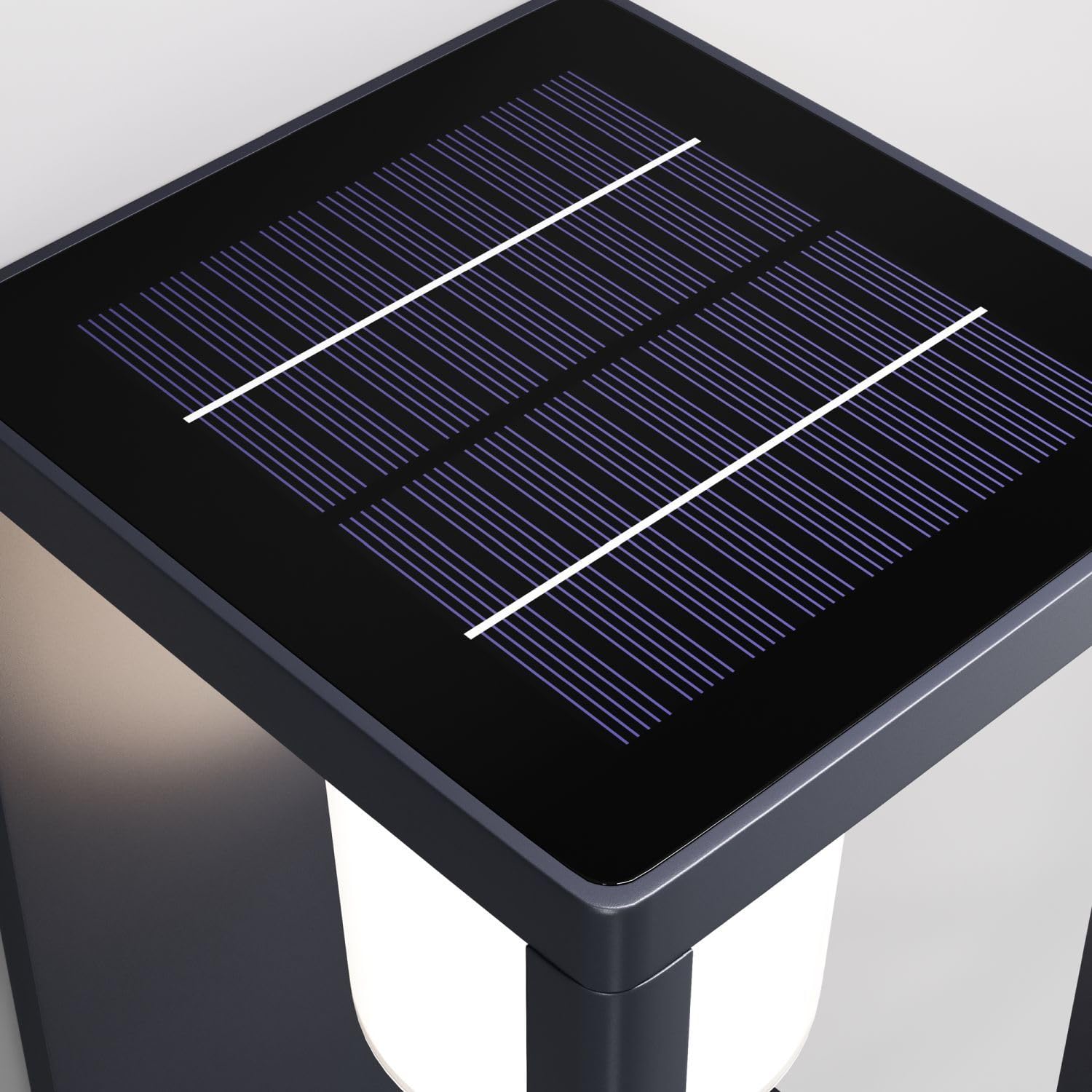 Licht-Erlebnisse LED Solar Wandleuchte außen mit Bewegungsmelder IP54 Balkon Garten Terrasse 3000 K warmweiß blendarm wohnlich wetterfeste Außenlampe Wand KORIN