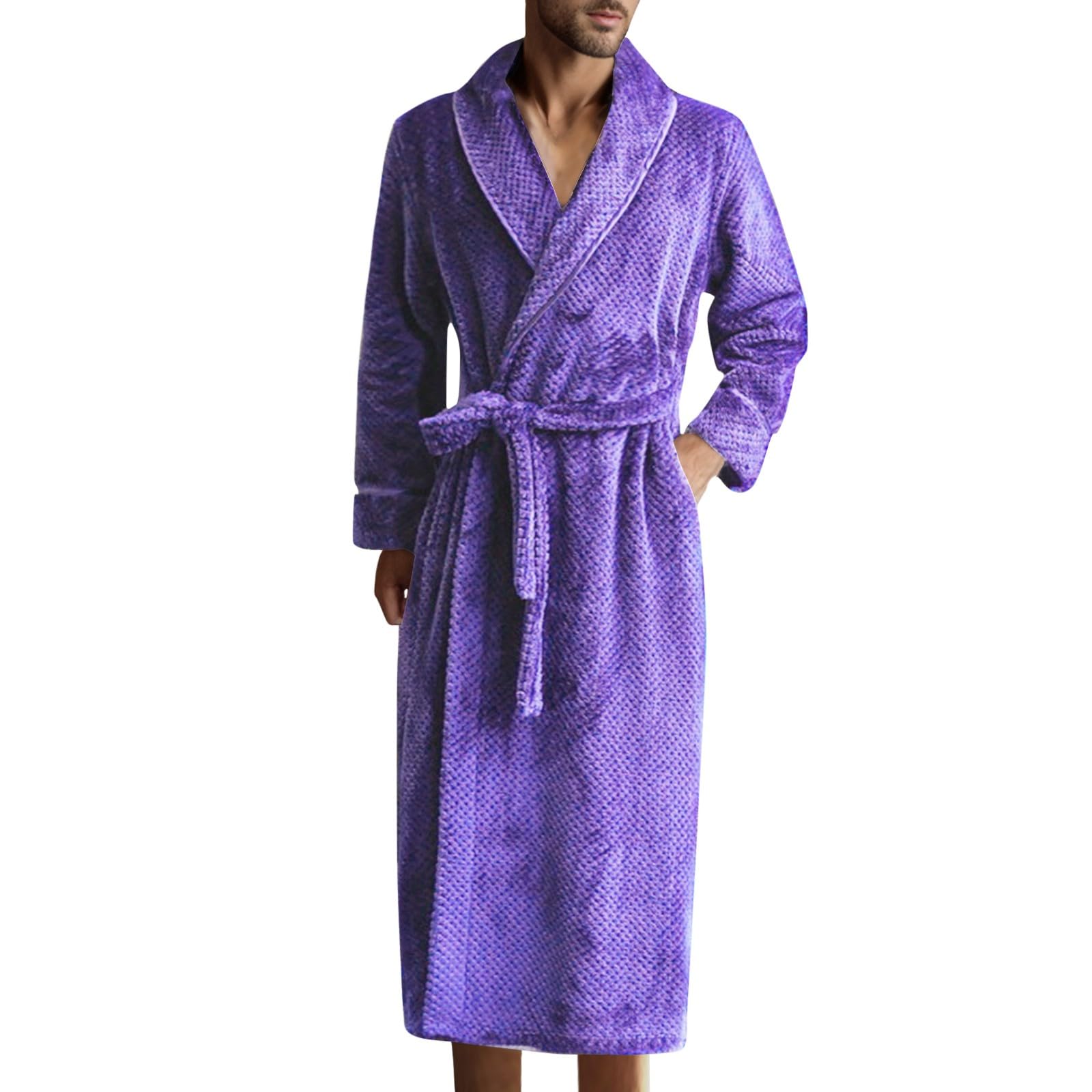 Accappatoio leggero da donna, vestaglia leggera, da donna, con cintura, sexy, casual, per matrimoni, feste, leggero, lunghezza al ginocchio, La72Laila, XL