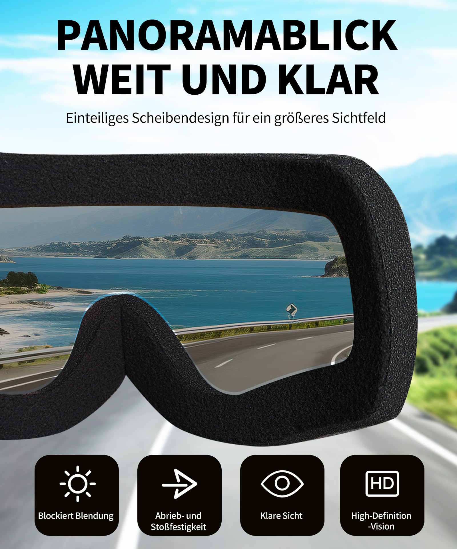 Lunettes de moto photochromiques pour homme et femme, coupe-vent, résistantes aux chocs, anti-buée, lunettes de moto