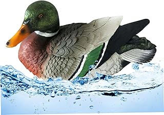 Mandarin Duck Statue,Pond Floating Duck Decor Mandarin Duck Sculpture Statue Resin Ornament Artificial Mallard Decor For Outdoor Yard Garden Pond Style1