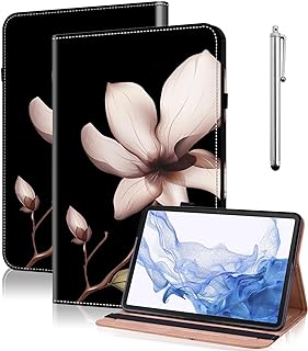 VODEFOX Case for Samsung Galaxy Tab S9 Ultra / S8 Ultra,PU Leather Stand Soft TPU Back Card Slots Folio Flip Cover for Galaxy Tab S9 Ultra/Tab S8 Ultra Tablet Case - Mandala Flower