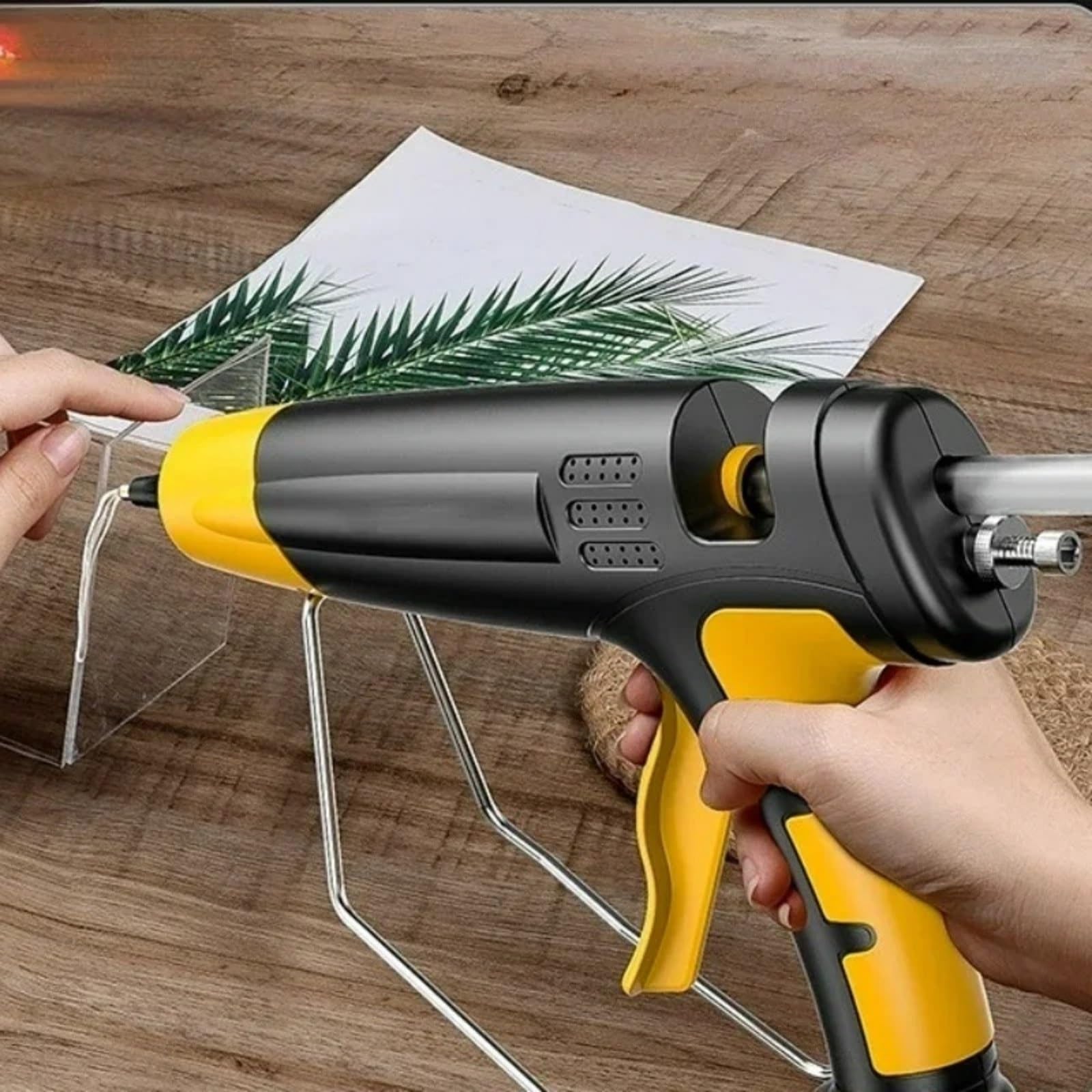 Pistola Silicona Caliente, Pistola de Pegamento termofusible de 200/300/400/800 W con Temperatura Ajustable for Barras de Pegamento Caliente de 11 mm para Reparaciones(800w)
