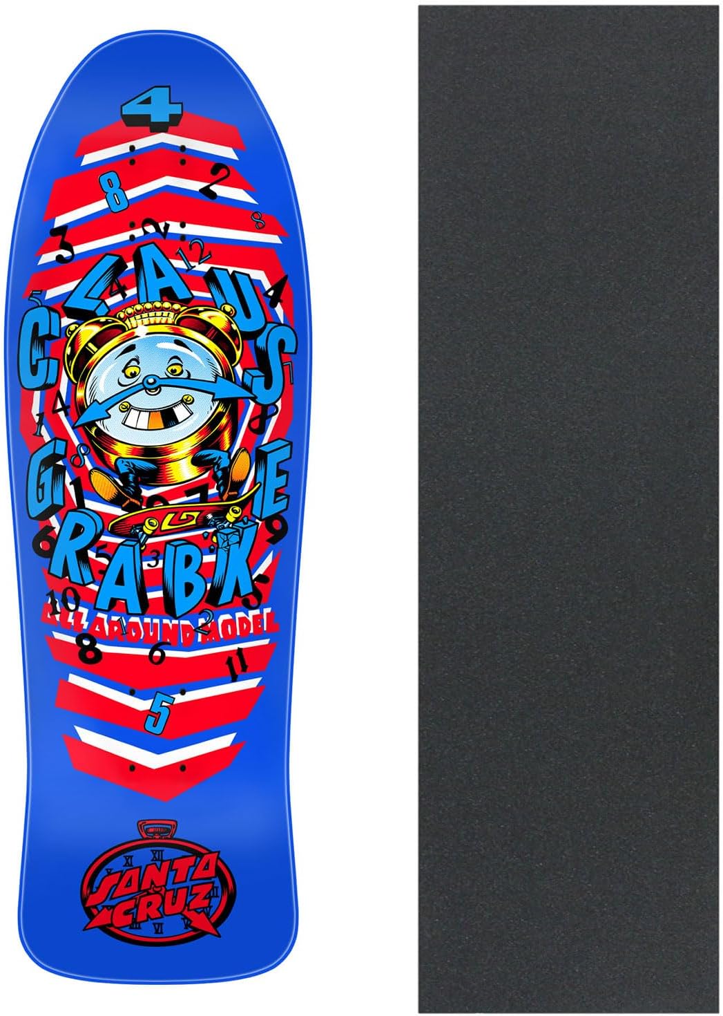 Santa Cruz Skateboard Deck Grabke All Around Re-Issue 9.89" x 30.94" with Grip