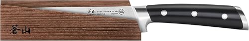 Miniatura 2 de Cangshan TS Series 1020786 - Juego de cuchillos para deshuesar y funda de madera forjados de acero 14C28N sueco de 6 pulgadas