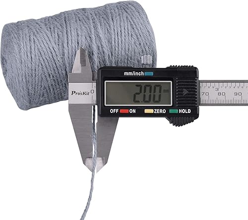 Miniatura 3 de Cordel de yute natural para arte, manualidades y navidad, cordel de embalaje duradero