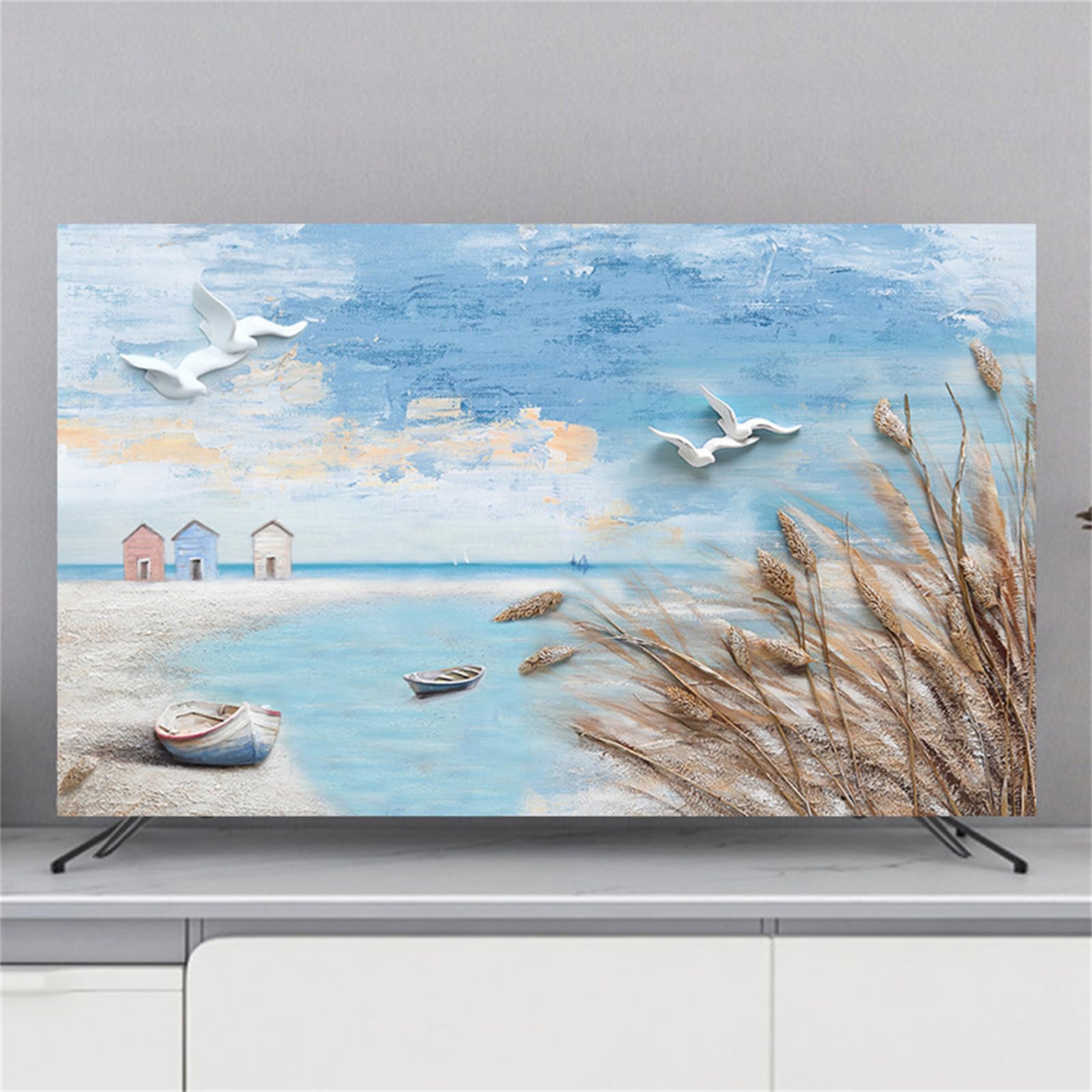 Housse TV Anti-Poussière Tissu Élastique Protection Écran 32-80 Pouces 75 Pouces