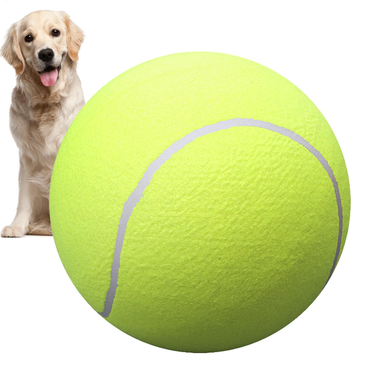 9.5" Oversize Giant Tennis Ball For Children Adult Pet Fun, Puppy Ball - Large Giant Dog Balls, Large Pet Toys Funny Outdoor Sports For Medium Small Cat Dog Playground Fun