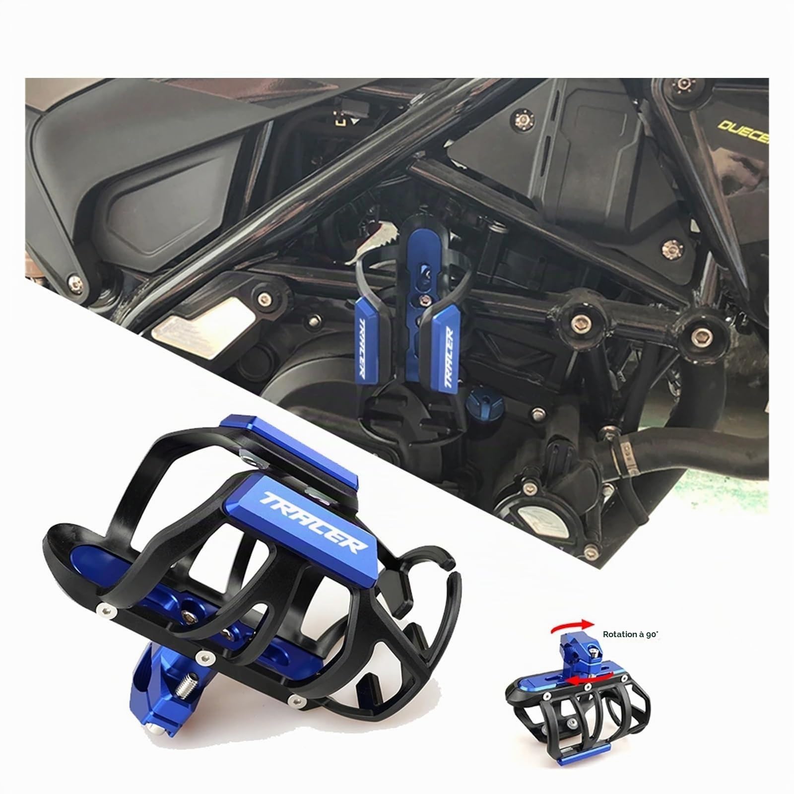 pour Yamaha Tracer 7 9 7GT 9GT 700 900 GT Accessoires Moto Support de Bouteille d'eau Porte-Gobelet 2015-2025(Noir)