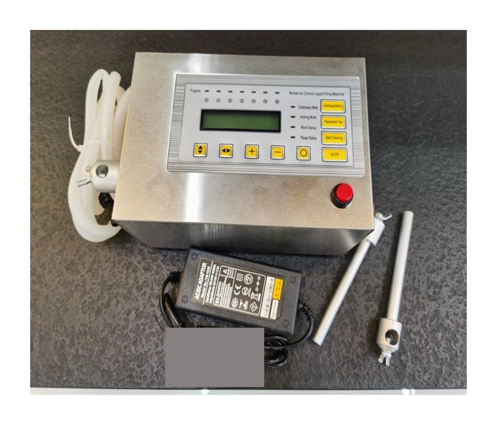Maszyna do napełniania płynów Sterowanie cyfrowe Napełniacz napojów Mini elektryczny wyświetlacz LCD Woda Olej Perfumy Mleko Pompa CNC Napełniacz 0-4000 ml Do pasty płynnej