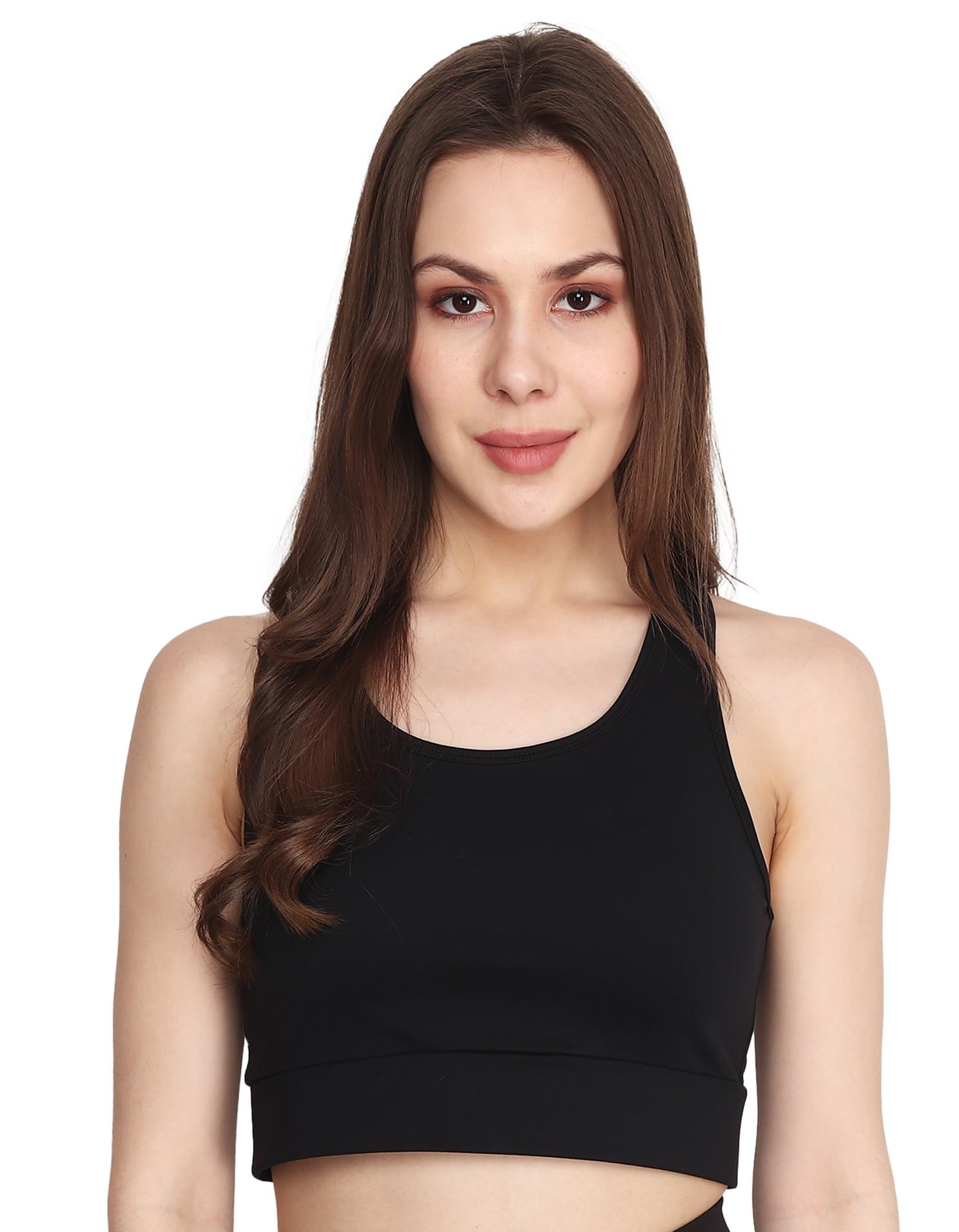 ssoshhub Women's Non Padded Stylish Sports Bra | Full Coverage, Anti Bacterial, Wireless | Comfortable Gym Yoga Sports Bra-picture-28
