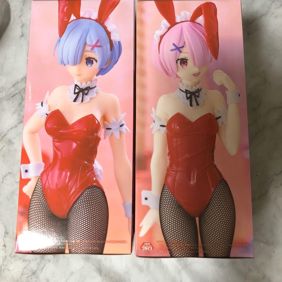 Amazon.co.jp: リゼロ レム ラム BiCute Bunnies Figure レッドカラー