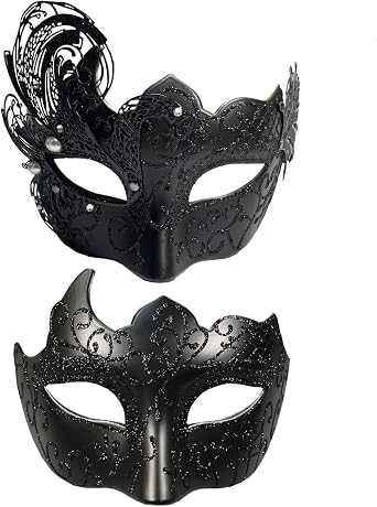 masquerade mask couples set mardi gras mask for couple woman men venetian mask masquerade ball mask
