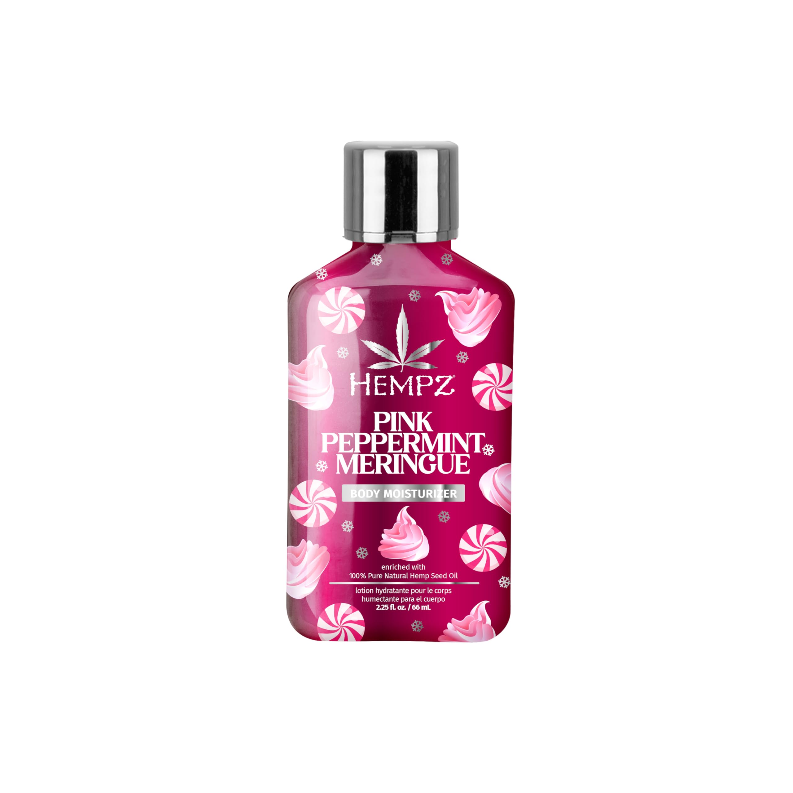 Hempz Pink Peppermint Meringue Body Moisturizer Body Lotion Fall Skin Care for Men Women Limited Edition