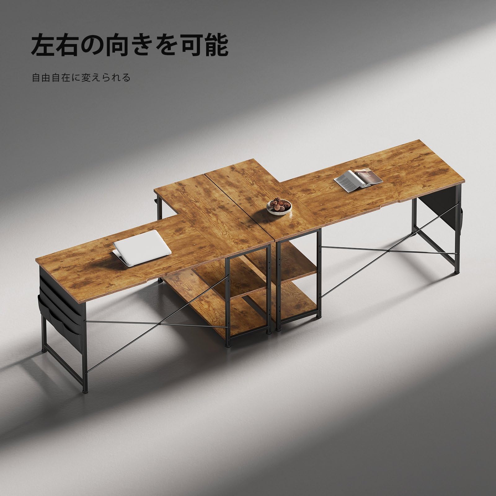 Amazon | Maihail l字デスク 机 pcデスク 学習机 勉強机 パソコン