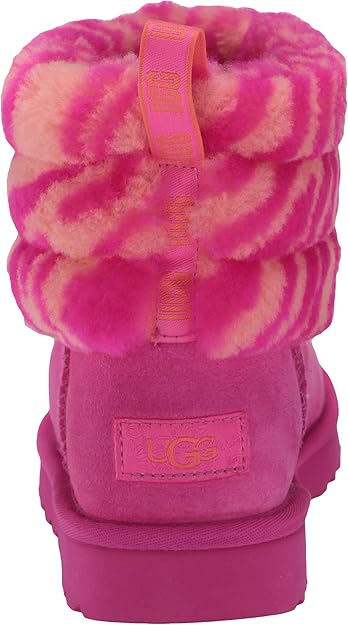 mini fluff uggs pink