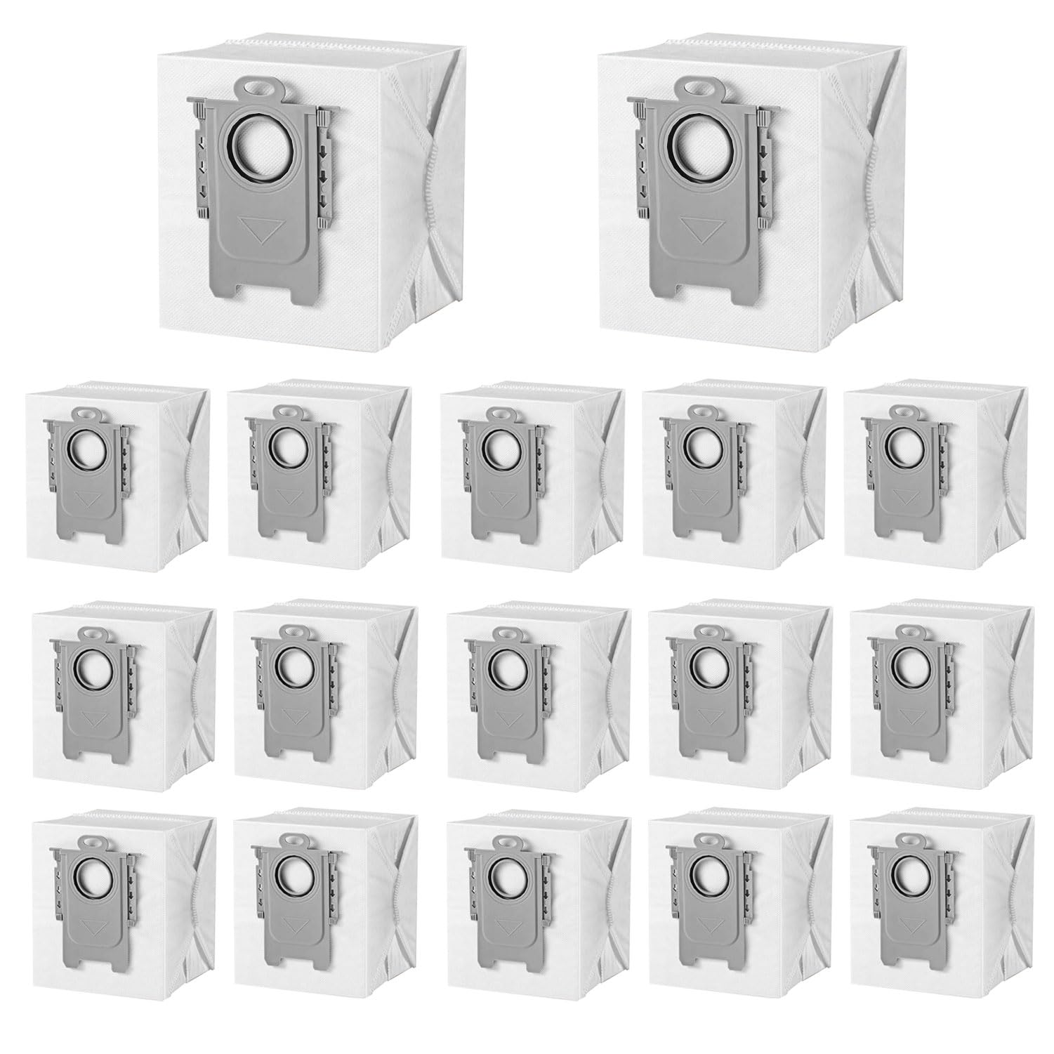 Paquete de 20 bolsas de polvo compatibles con Roborock Q7 M5+, Q10 S5+/Q10 X5+, S8 Pro Ultra, S8+, Q7 Max+, Q8 Max+, Q5 Max+, Q5+, Q5 Pro+, S7 Max Ultra, S7 MaxV Ultra, Q7+, bolsa desechable de 3 L | Para aspiradora S8+, Q7 Max+, Q8 Max+, Q5 Max+, Q5+, Q5