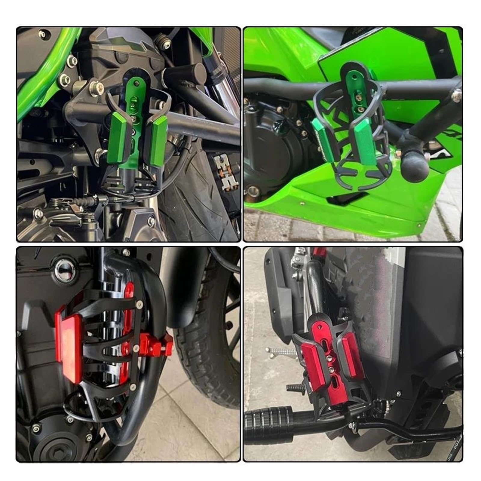 Porta Borraccia Moto Portabicchieri per Bevande con Bottiglia d'Acqua per Bevande CNC per Moto Peryamaha TMAX560 TMAX530SX DX Tech Max ABS TMAX500 2001-2024(Rosso)