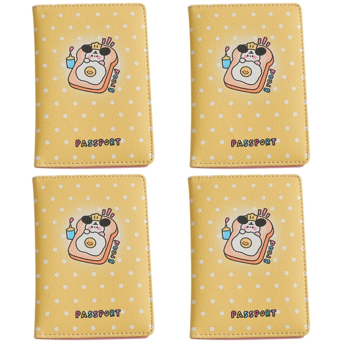 GALPADA 4pezzi Per Portatile Organizer Per Documenti Custodia Multifunzionale Per e Scuola Design Passaporti e Giallo