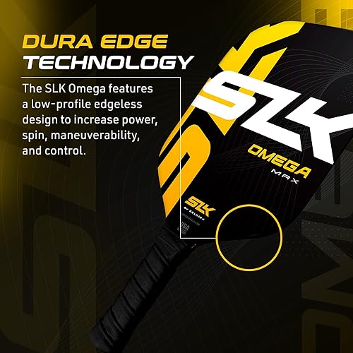 Miniatura 2 de Selkirk SLK Omega Carbon Pickleball Paddle  Doble cara de carbono y fibra de vidrio con un núcleo de polímero Rev-Cor+  Rendimiento y tecnología