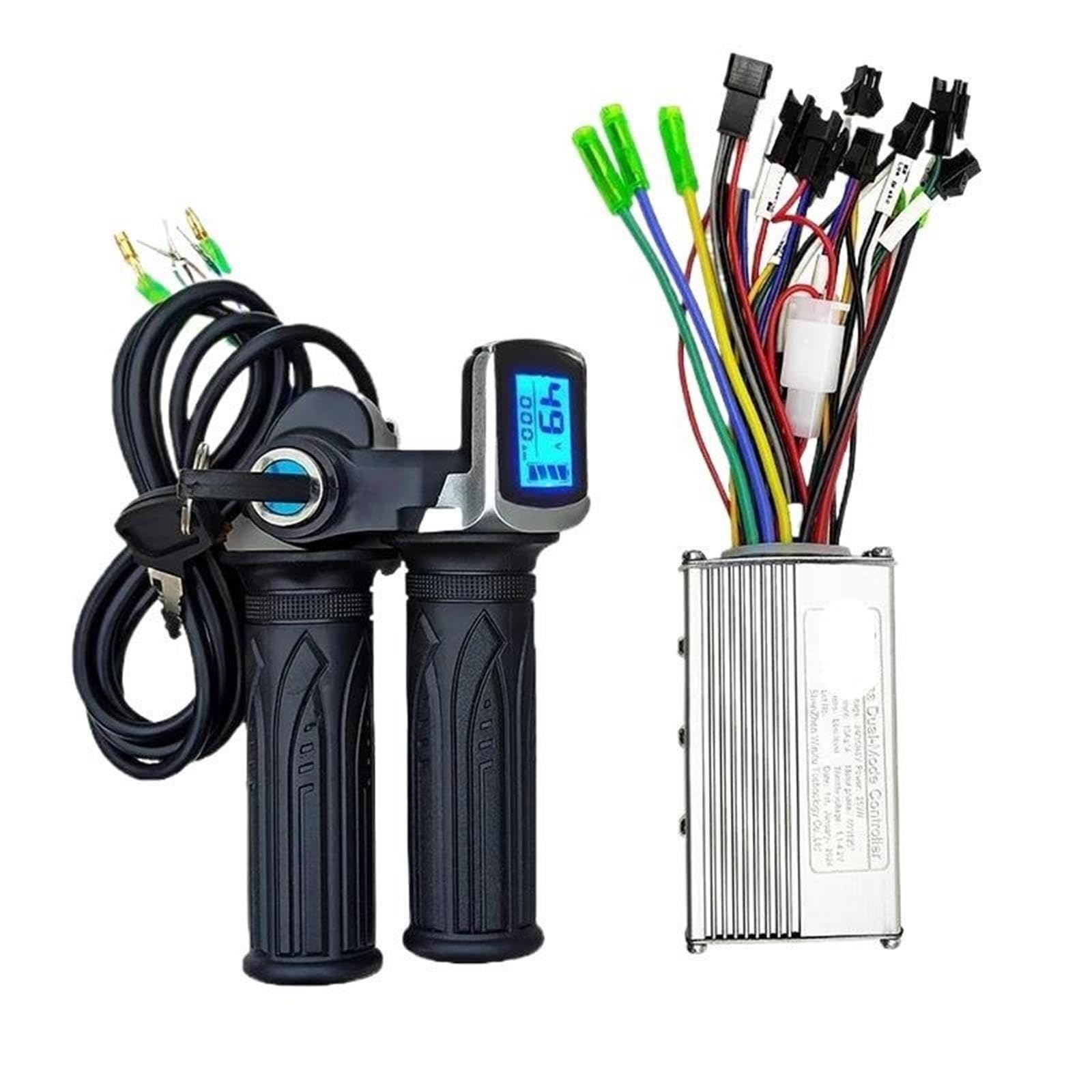 24V 36V 48V 250W 350W E-Scooter Bürstenloser Motor Universal Controller LCD Geschwindigkeitsanzeige Drossel for die Reparatur von Elektrofahrrädern