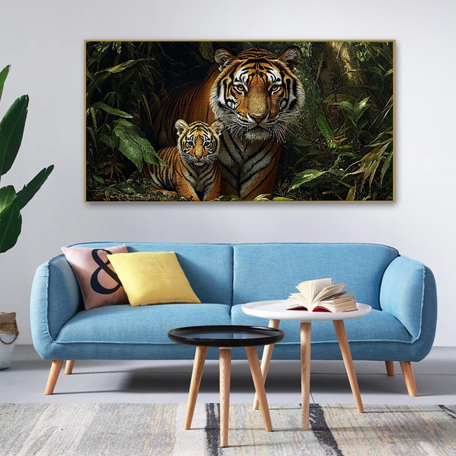 Puzzle de Madera para Adultos 900 Piezas - Animales Tigres, Obra de Arte de Juego de Rompecabezas para Adultos, Puzzle de Impresión de Alta Definición Multicolor, Pasatiempo Creativo Regalo b-631