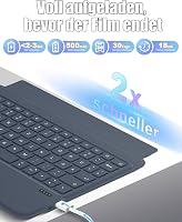 Nuflaz Mágneses Billentyűzet Tok iPad 10. Generációhoz (10.9") és iPad 11" - RGB Háttérvilágítás, Érintőpad, Toll Tartó, Szürke 7