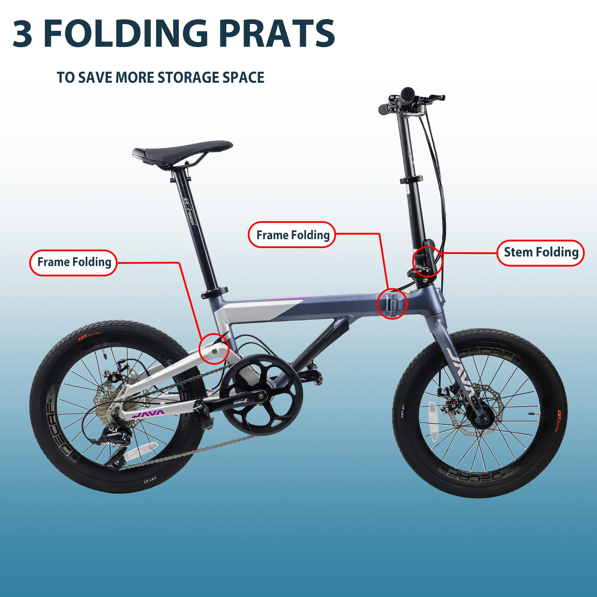 JAVA NEO2 20インチ 折り畳み自転車 JAVA NEO2 Folding Bike