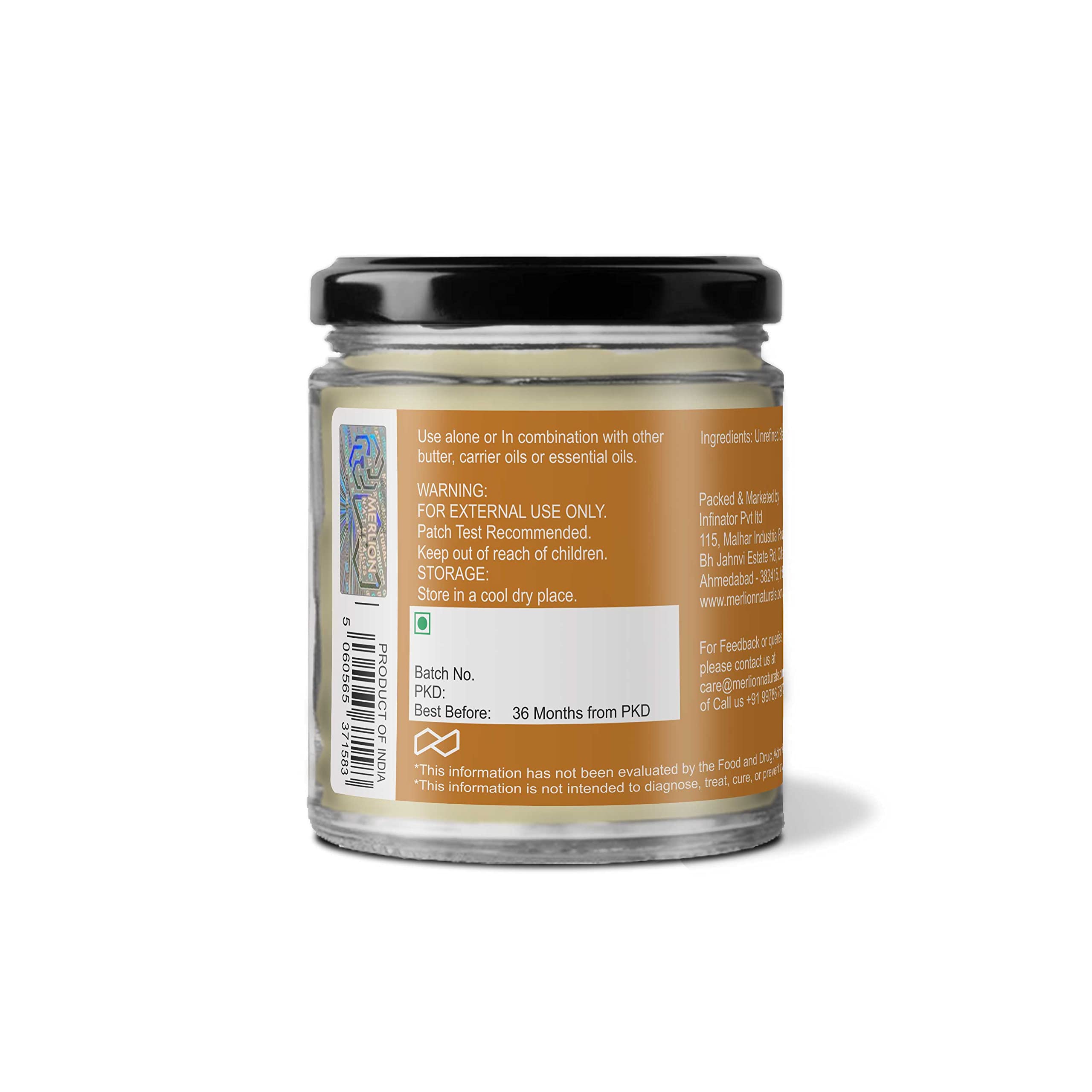 Merlion Naturals Shea Butter, Pure, Unrefined 150gm - Image 7 thumbnail