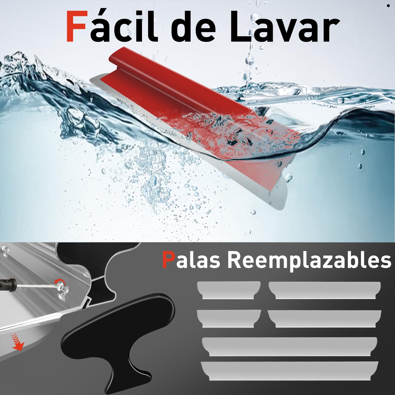 VKE Kit Coltelli da rivestimento, Spatola rivestita professionale con manico telescopico, perfetto liscio in acciaio 25/40/60 cm, strumento VKE Llana Para Alisar Paredes Grandes de 8 Piezas