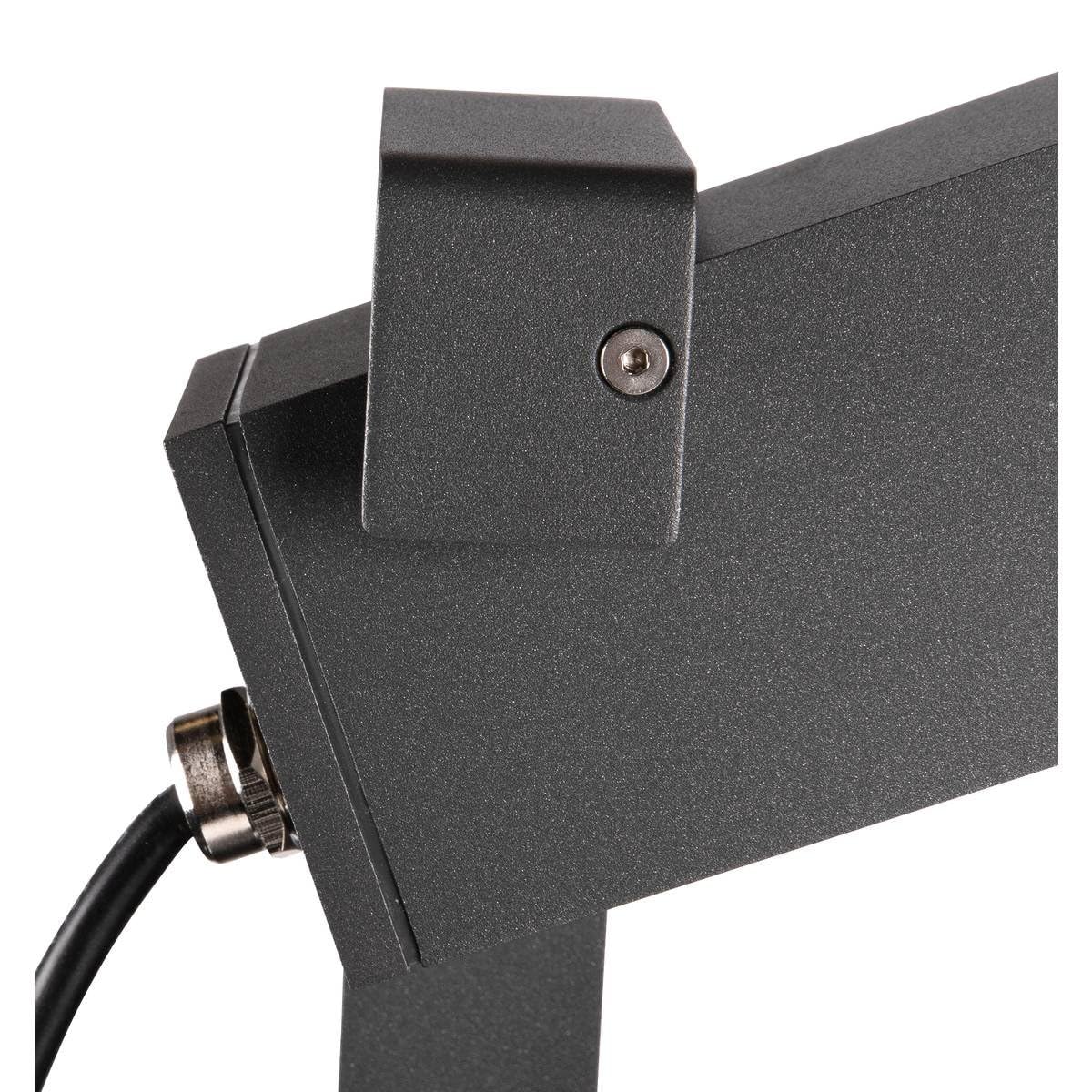 SLV lampada a picchetto THEO BRACKET SP QPAR51 / lampada da esterno per l’illuminazione di giardino, terrazza, piante, stradelli, stagni, faretto da esterno / GU10 IP65 7W antracite