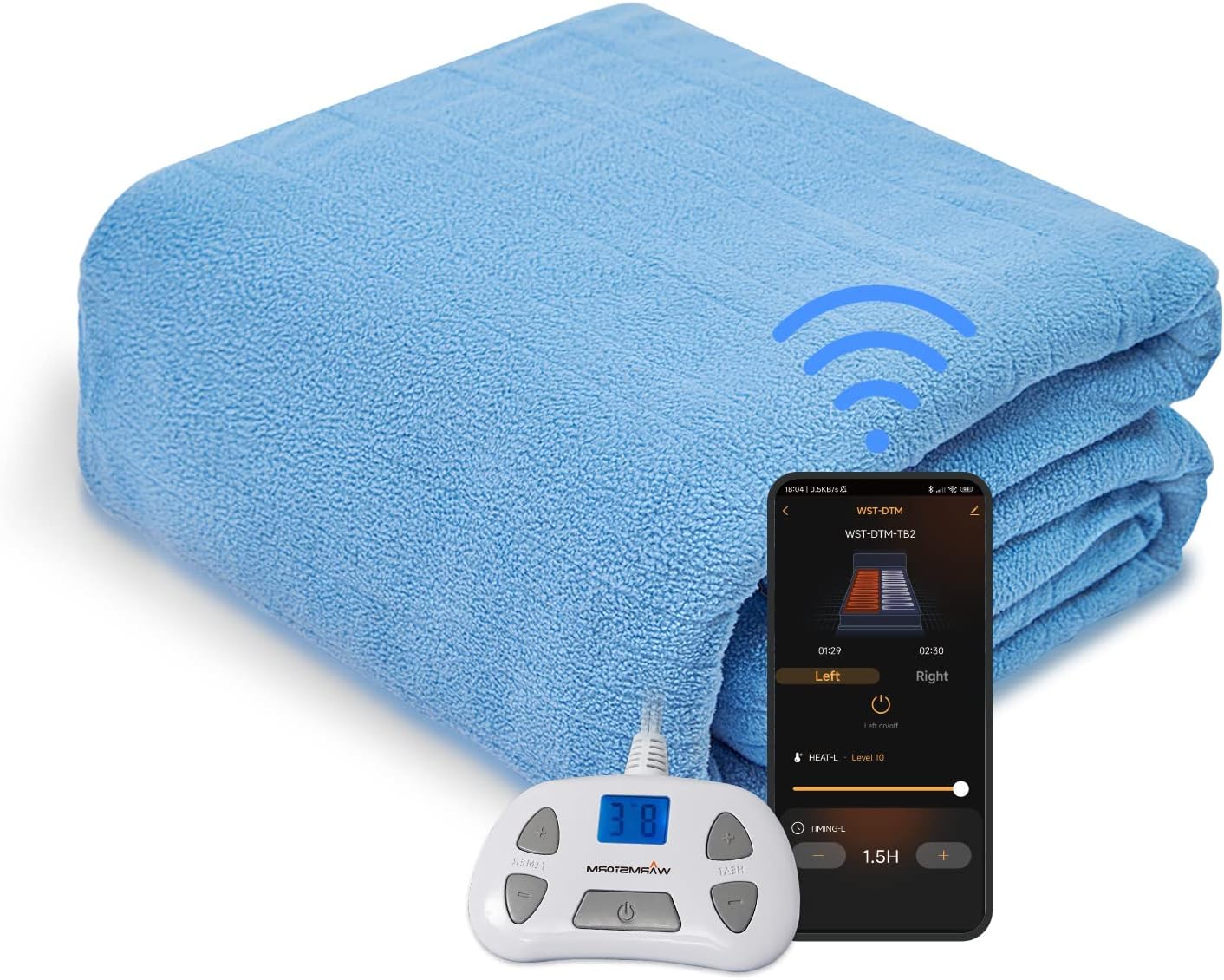 Warm Storm Electric Blanket King Size Single Controller